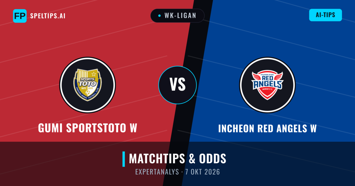 Gumi Sportstoto W vs Incheon Red Angels W — matchtips och förhandstitt