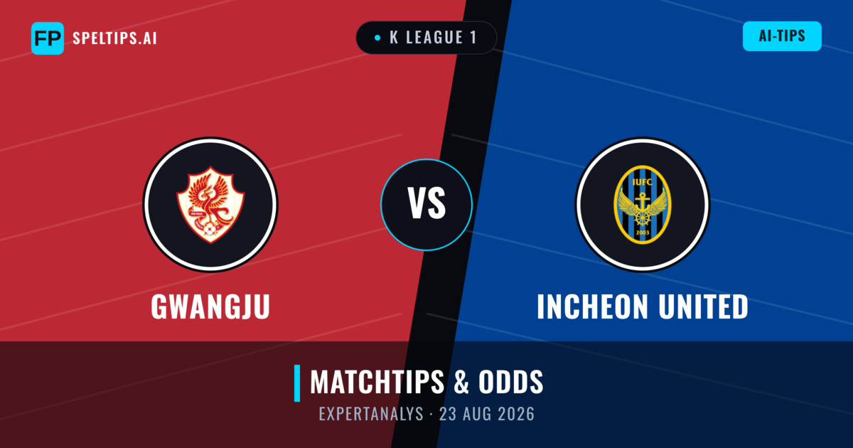 Gwangju vs Incheon United — matchtips och förhandstitt