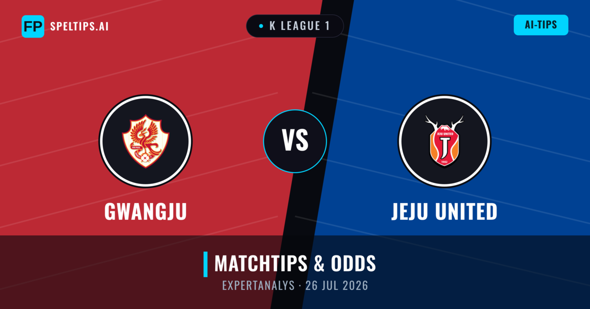 Gwangju vs Jeju United — matchtips och förhandstitt