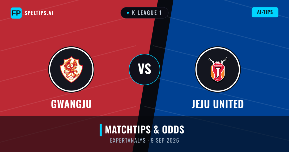 Gwangju vs Jeju United — matchtips och förhandstitt