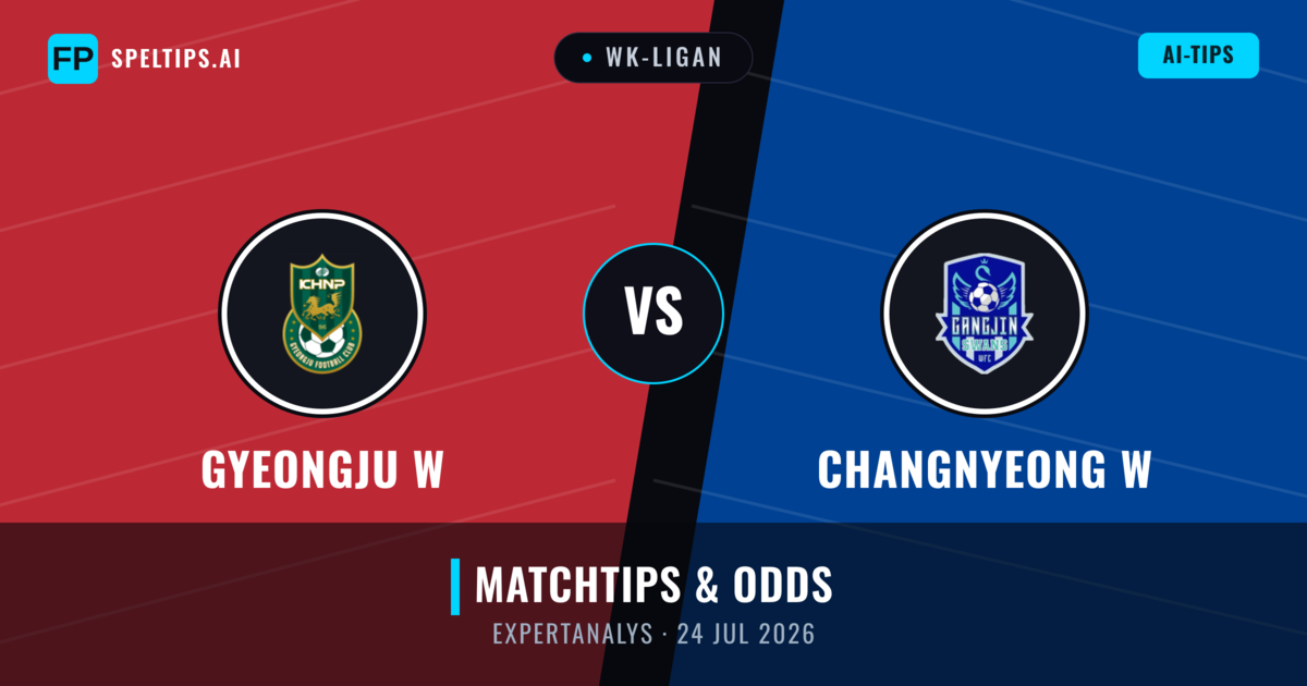 Gyeongju W vs Changnyeong W — matchtips och förhandstitt