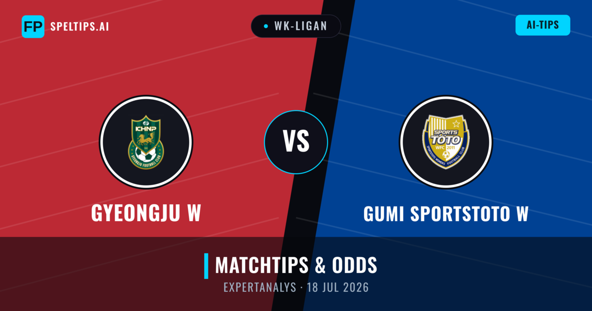 Gyeongju W vs Gumi Sportstoto W — matchtips och förhandstitt