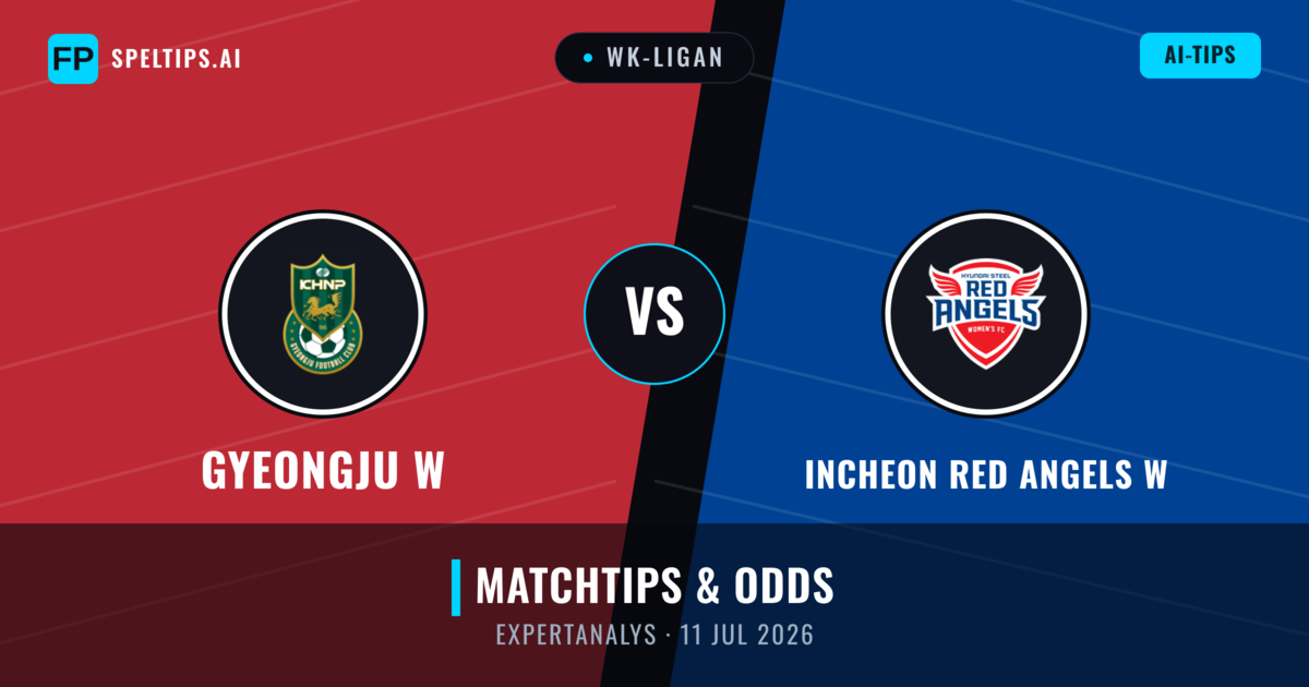 Gyeongju W vs Incheon Red Angels W — matchtips och förhandstitt