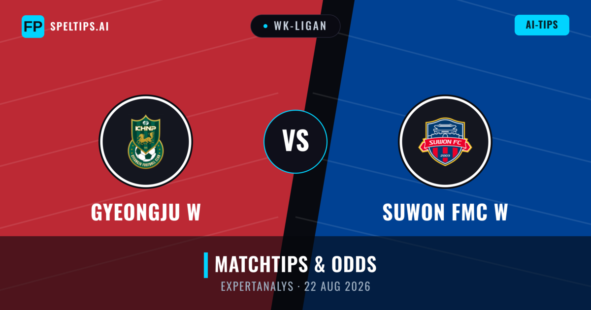 Gyeongju W vs Suwon FMC W — matchtips och förhandstitt