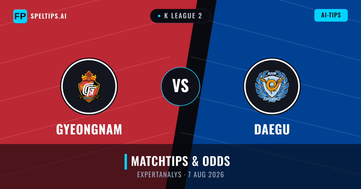 Gyeongnam vs Daegu — matchtips och förhandstitt