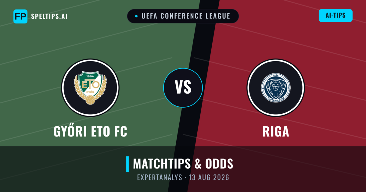 Győri ETO FC vs Riga — matchtips och förhandstitt
