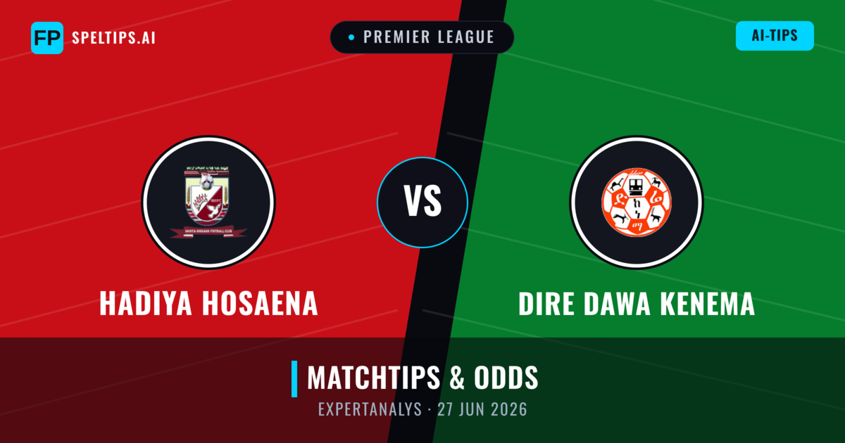 Hadiya Hosaena vs Dire Dawa Kenema — matchtips och förhandstitt