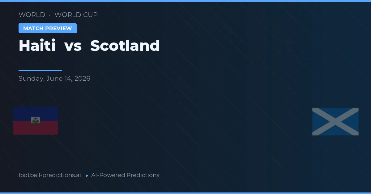 Haiti vs Skottland — matchtips och förhandstitt