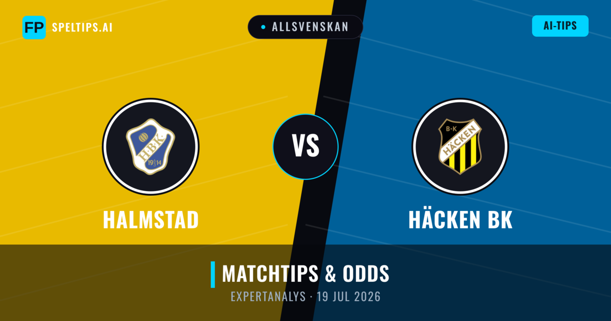 Halmstad vs Häcken BK — matchtips och förhandstitt