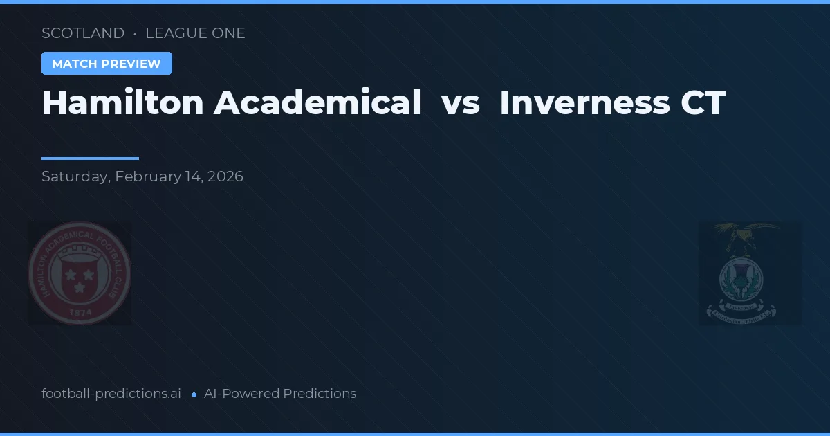 Hamilton Academical vs Inverness CT — matchtips och förhandstitt