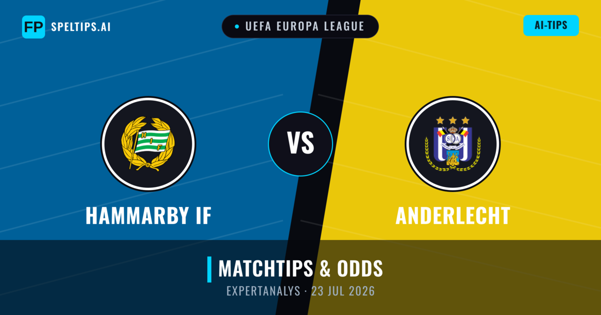 Hammarby IF vs Anderlecht — matchtips och förhandstitt