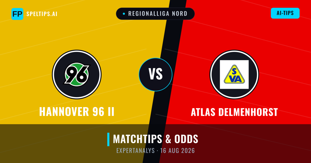 Hannover 96 II vs Atlas Delmenhorst — matchtips och förhandstitt