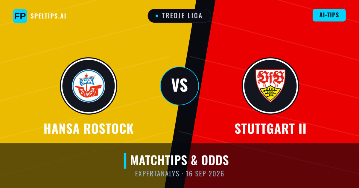Hansa Rostock vs Stuttgart II — matchtips och förhandstitt