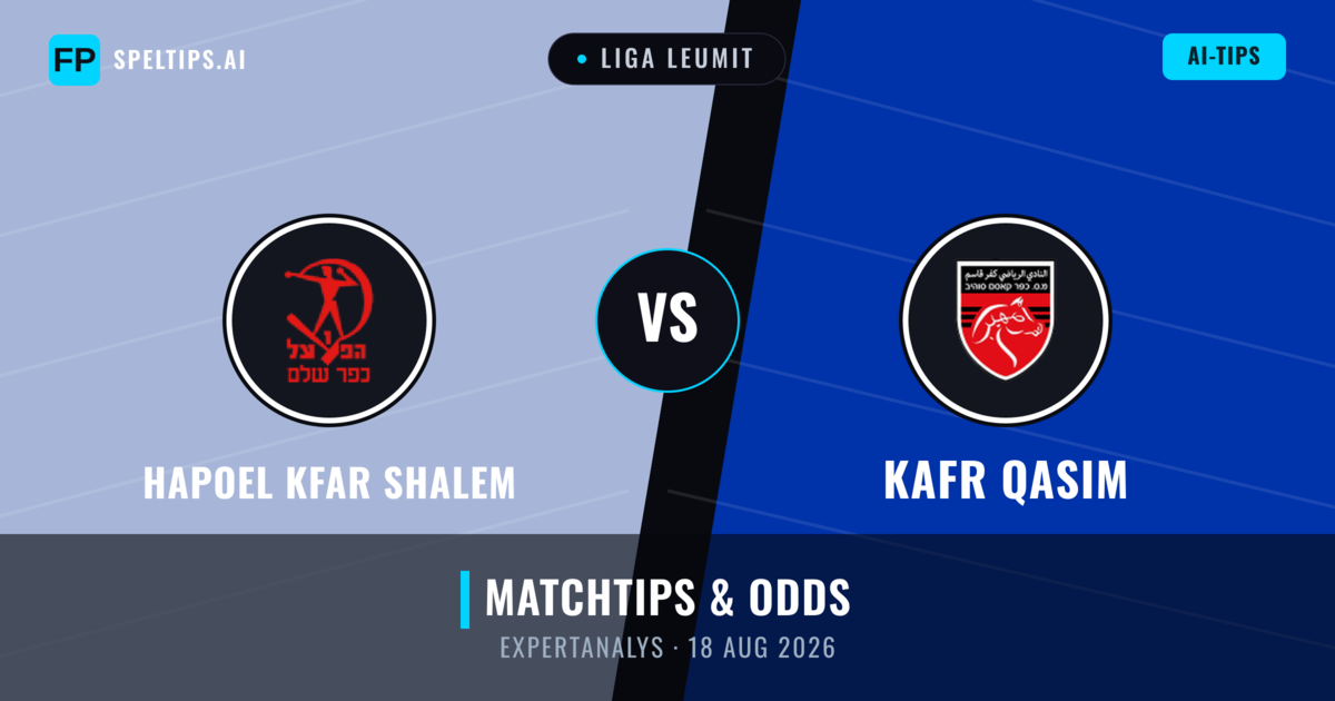 Hapoel Kfar Shalem vs Kafr Qasim — matchtips och förhandstitt