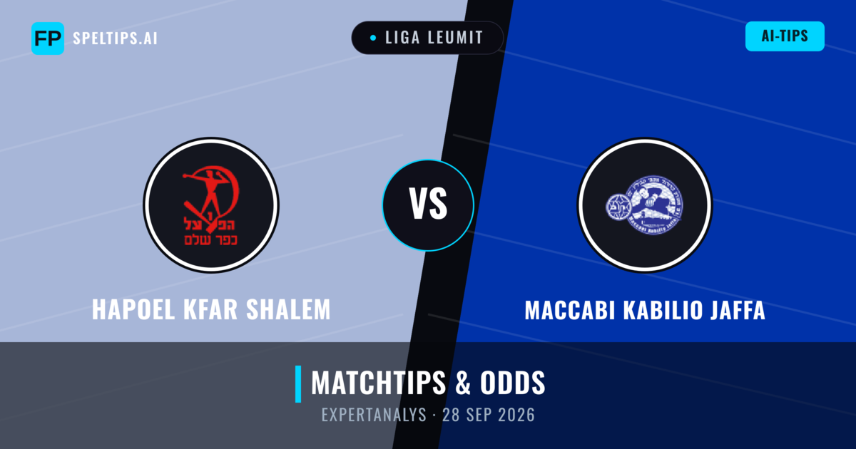 Hapoel Kfar Shalem vs Maccabi Kabilio Jaffa — matchtips och förhandstitt