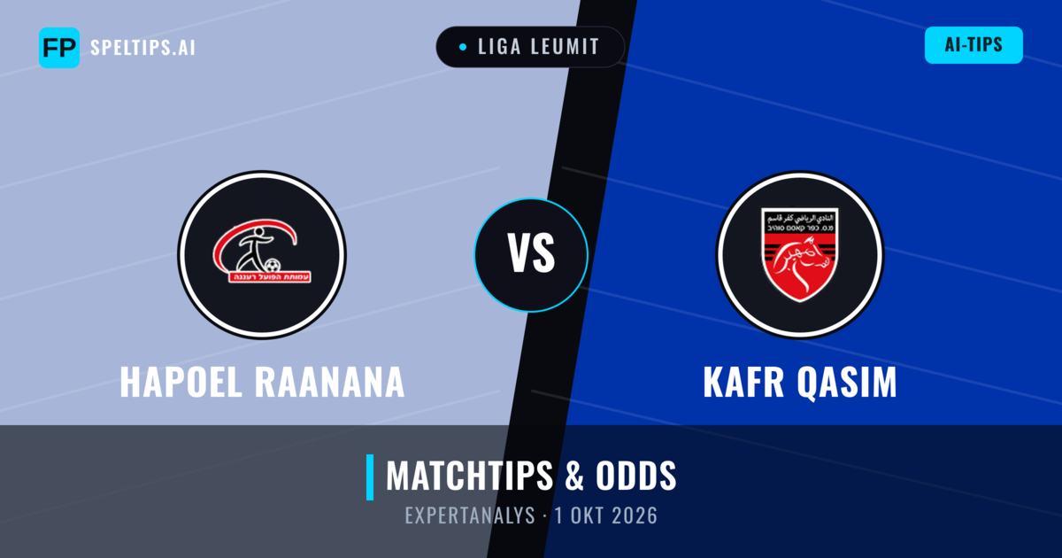 Hapoel Raanana vs Kafr Qasim — matchtips och förhandstitt