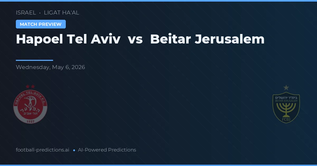 Hapoel Tel Aviv vs Beitar Jerusalem preview