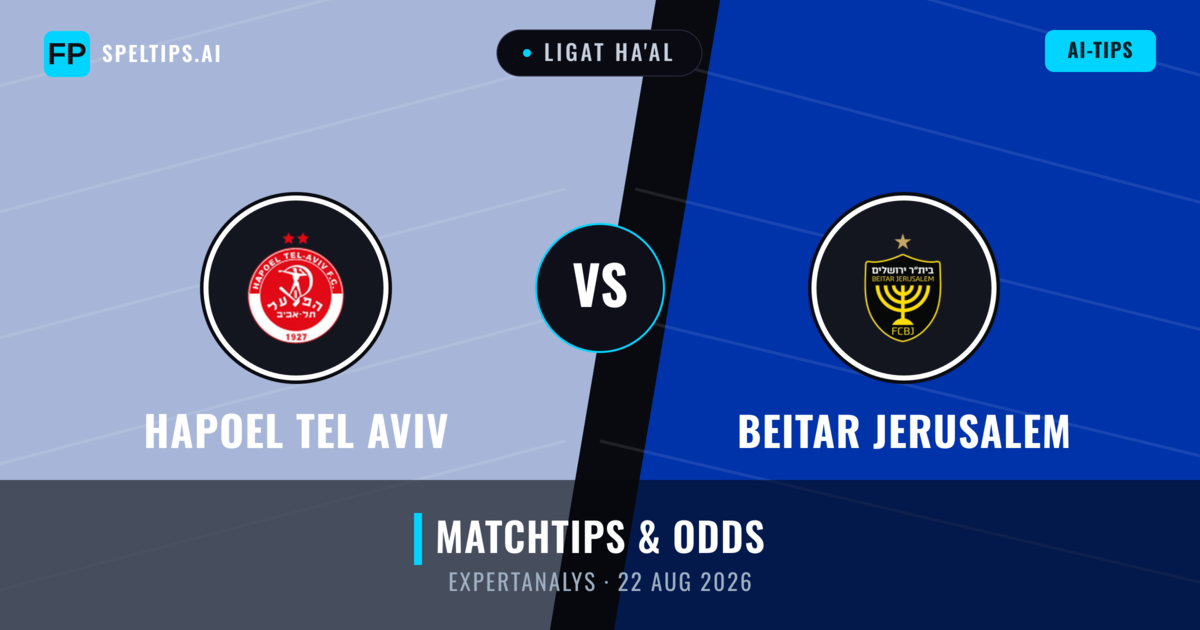 Hapoel Tel Aviv vs Beitar Jerusalem — matchtips och förhandstitt
