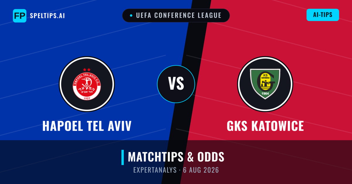 Hapoel Tel Aviv vs GKS Katowice — matchtips och förhandstitt