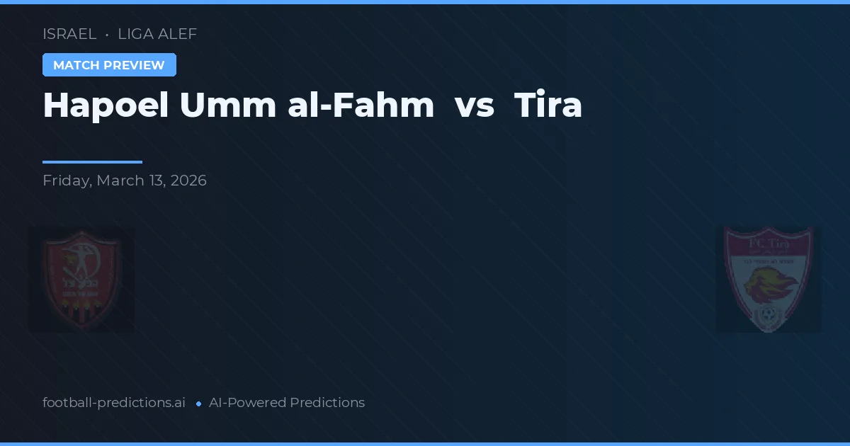 Hapoel Umm al-Fahm vs Tira — matchtips och förhandstitt