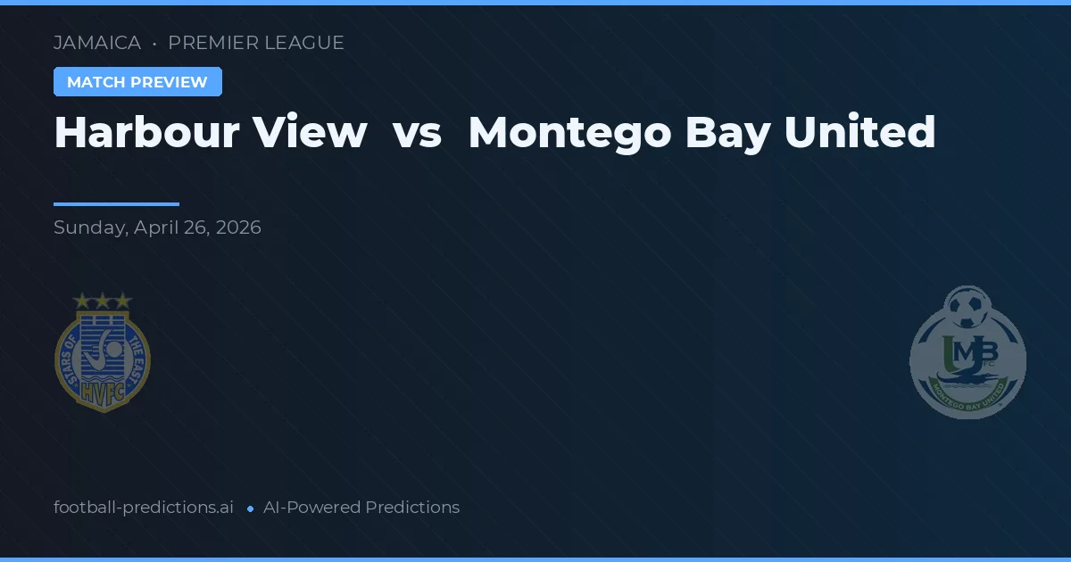Harbour View vs Montego Bay United — matchtips och förhandstitt