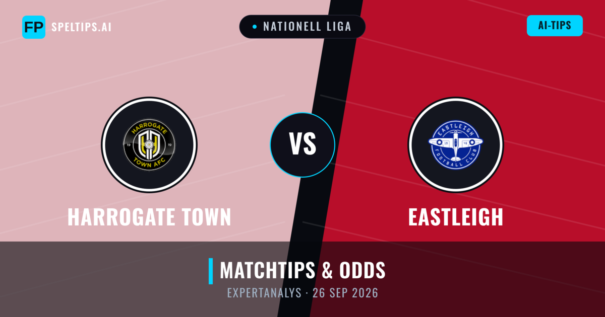 Harrogate Town vs Eastleigh — matchtips och förhandstitt