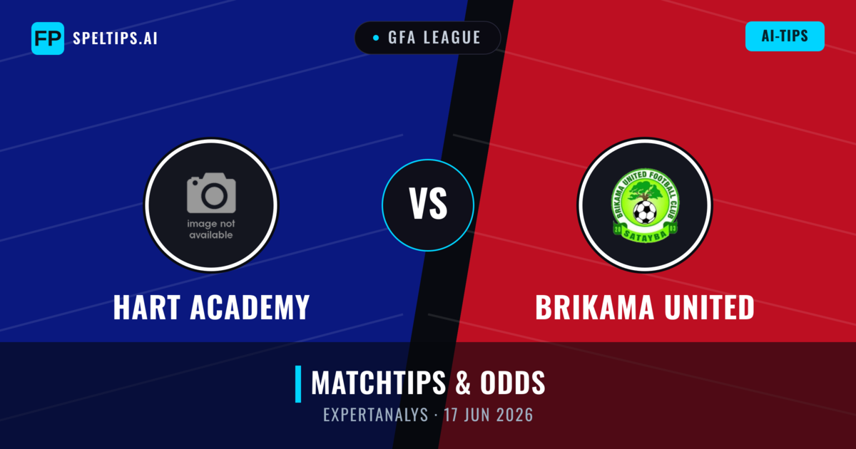 Hart Academy vs Brikama United — matchtips och förhandstitt