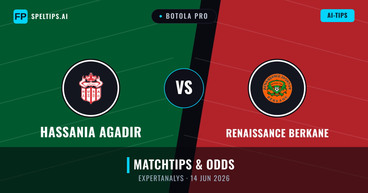 Hassania Agadir vs Renaissance Berkane — matchtips och förhandstitt