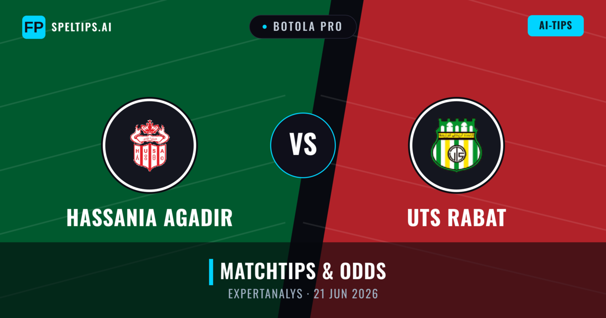 Hassania Agadir vs UTS Rabat — matchtips och förhandstitt