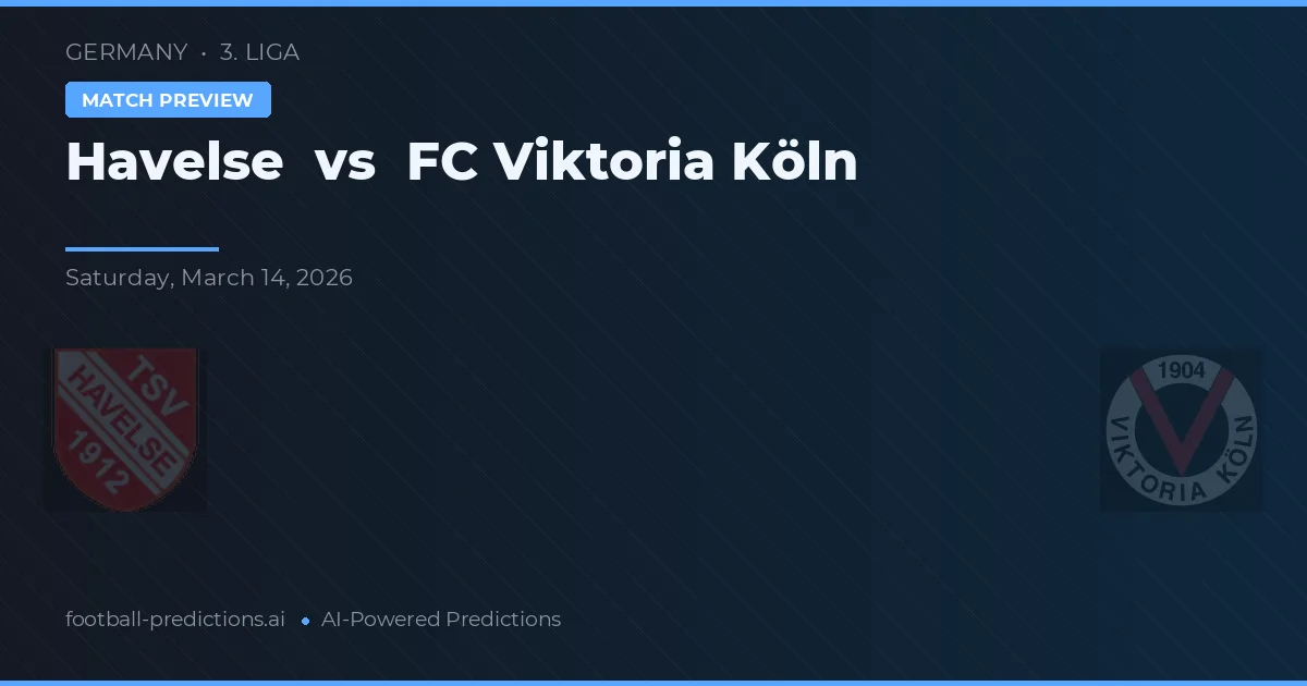 Havelse vs FC Viktoria Köln — matchtips och förhandstitt
