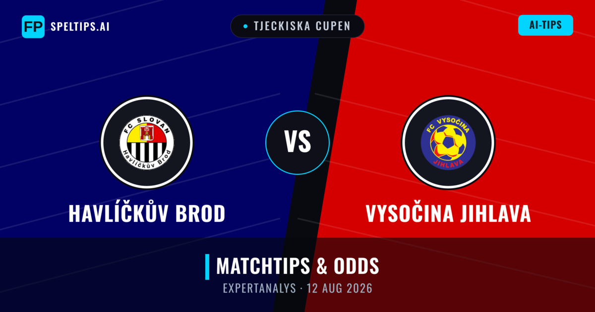 Havlíčkův Brod vs Vysočina Jihlava — matchtips och förhandstitt