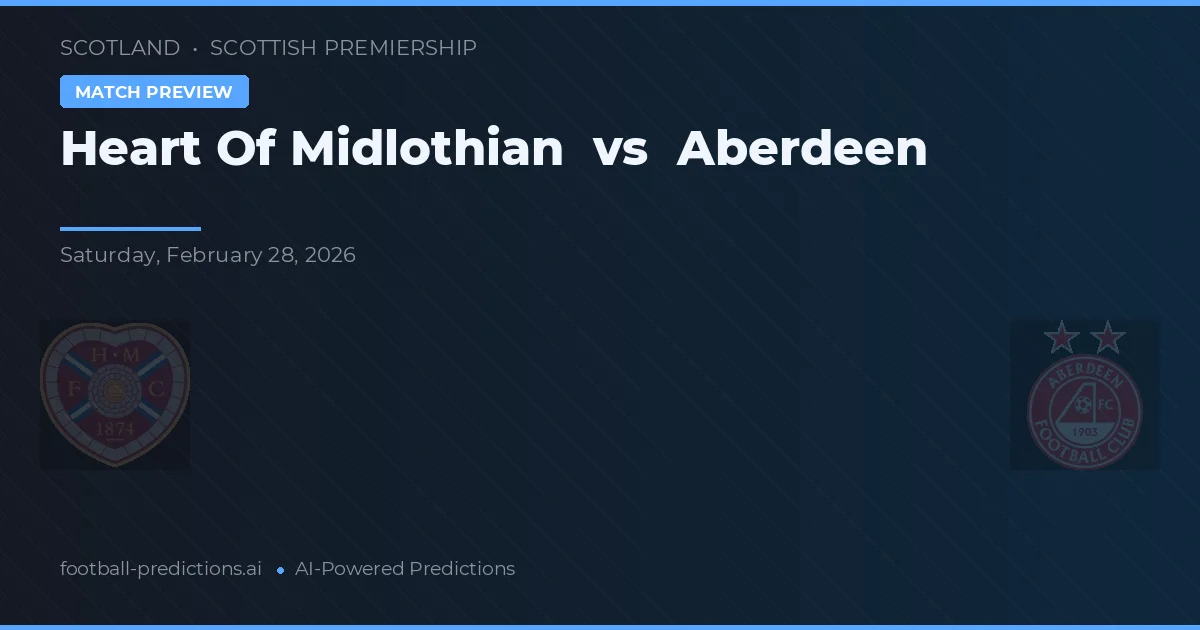 Heart of Midlothian vs Aberdeen — matchtips och förhandstitt