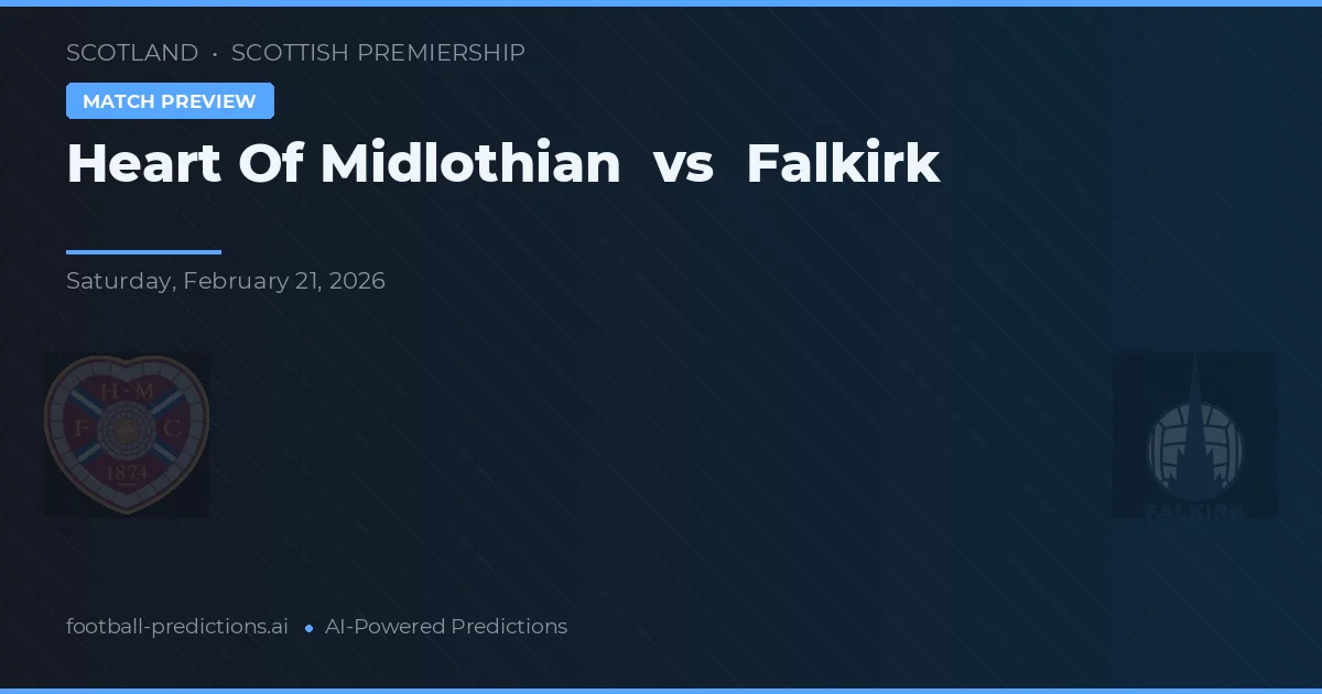 Heart of Midlothian vs Falkirk — matchtips och förhandstitt