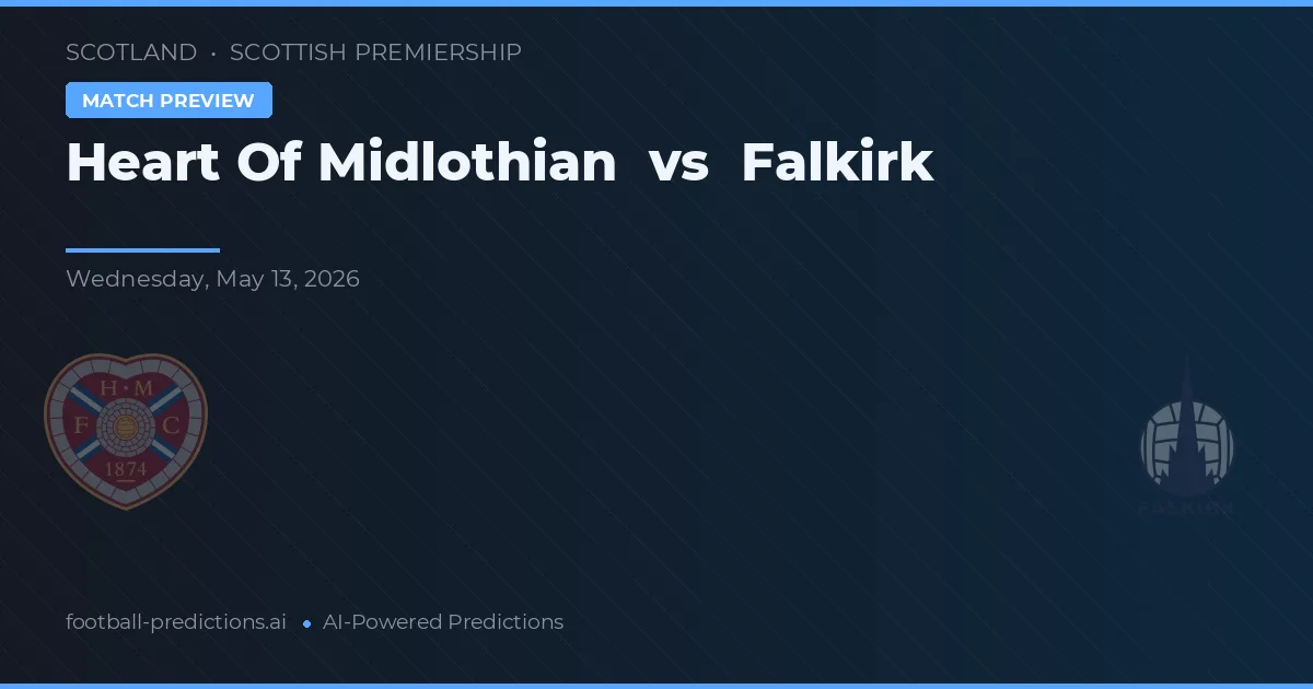 Heart of Midlothian vs Falkirk — matchtips och förhandstitt