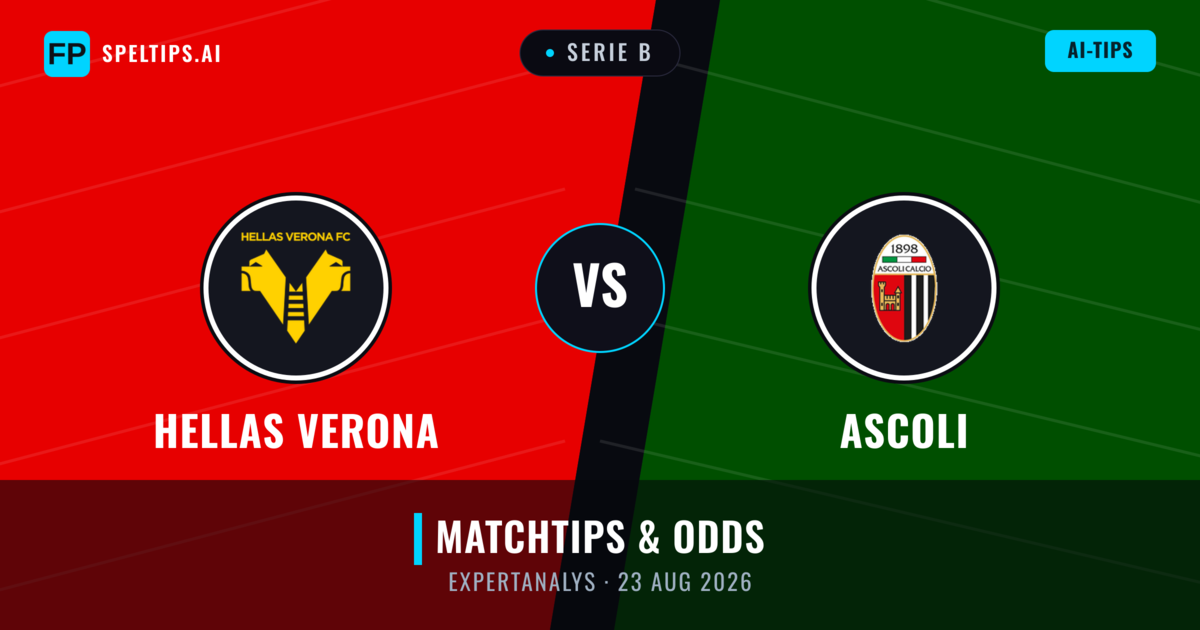 Hellas Verona vs Ascoli — matchtips och förhandstitt
