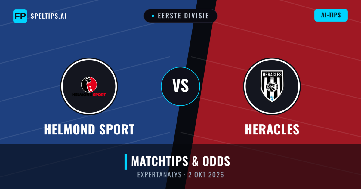 Helmond Sport vs Heracles — matchtips och förhandstitt