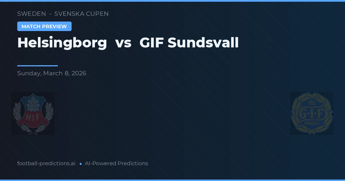 Helsingborgs IF vs GIF Sundsvall — matchtips och förhandstitt
