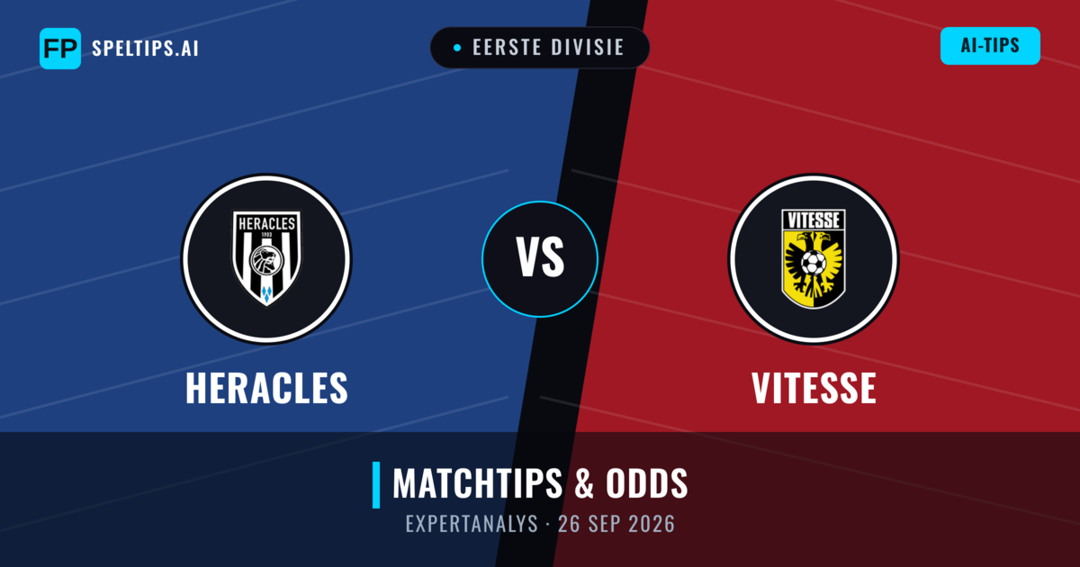 Heracles vs Vitesse — matchtips och förhandstitt