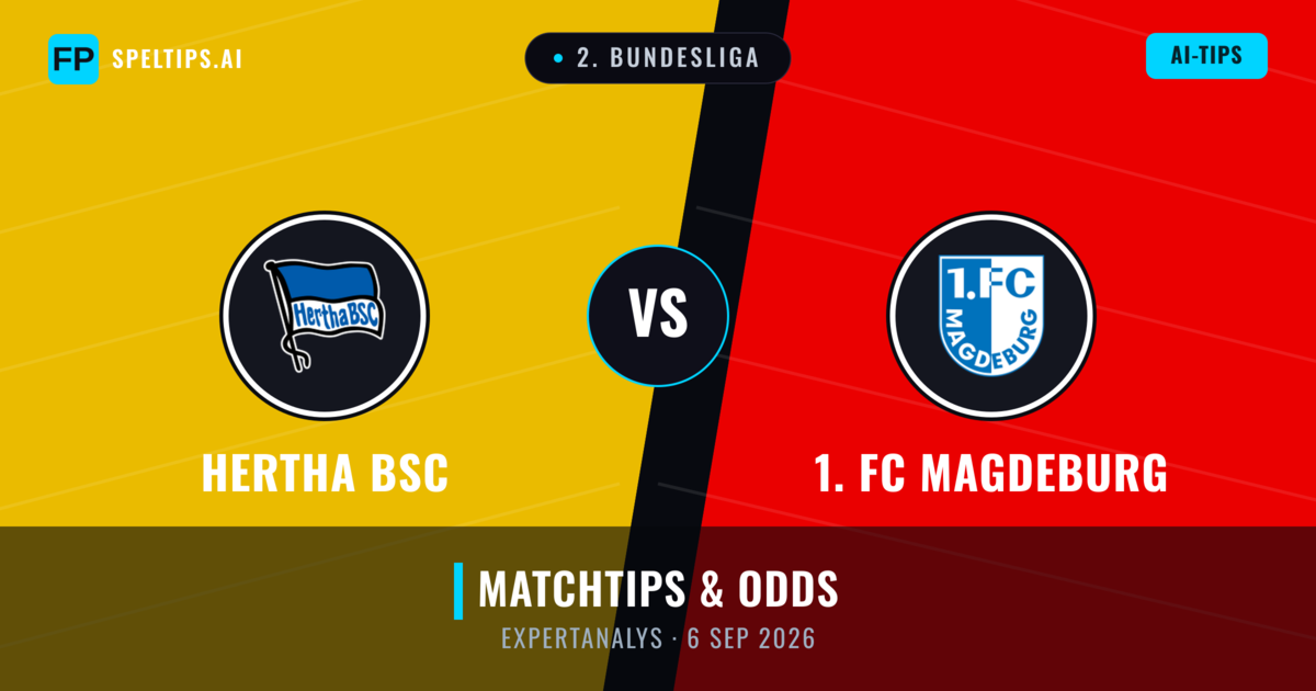 Hertha BSC vs 1. FC Magdeburg — matchtips och förhandstitt
