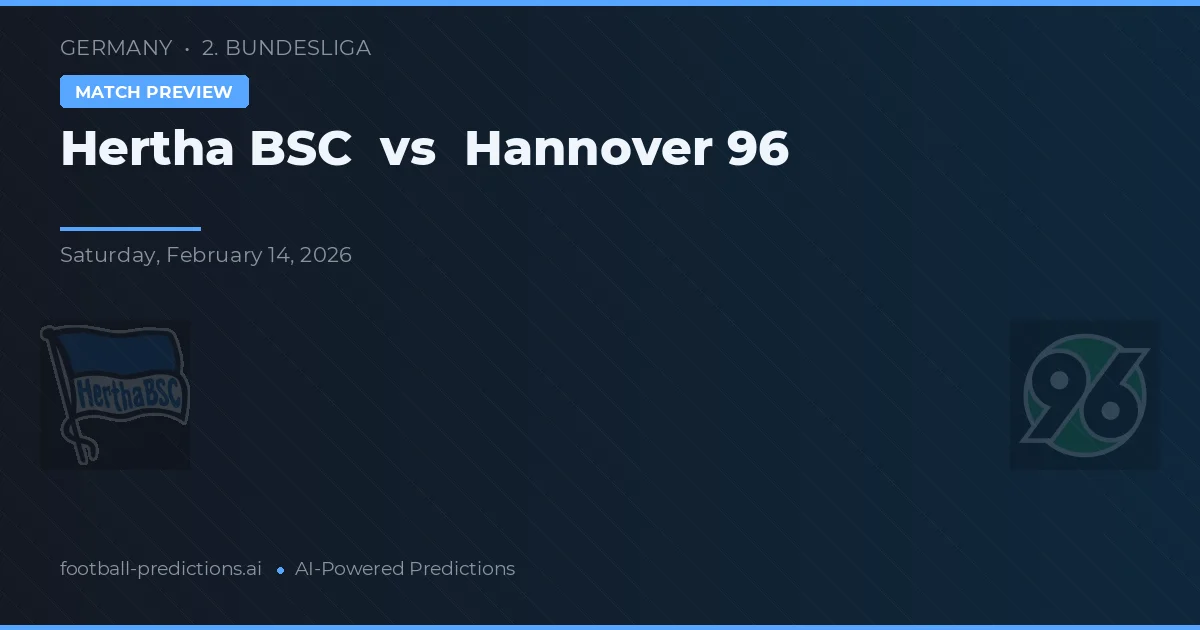 Hertha BSC vs Hannover 96 — matchtips och förhandstitt