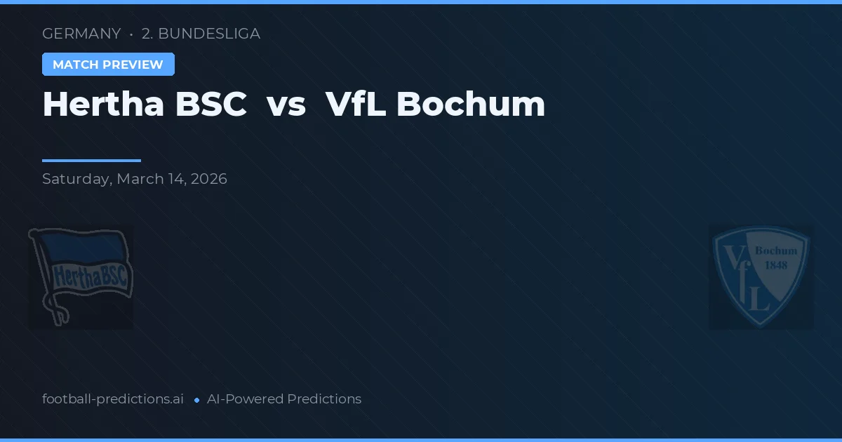 Hertha BSC vs VfL Bochum — matchtips och förhandstitt