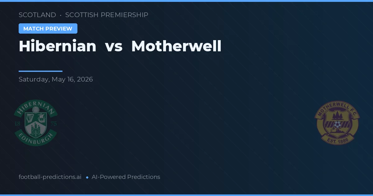 Hibernian vs Motherwell — matchtips och förhandstitt
