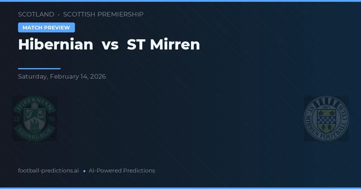 Hibernian vs ST Mirren — matchtips och förhandstitt
