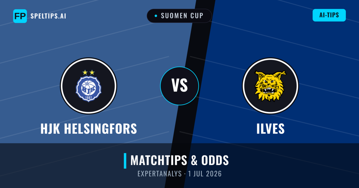 HJK Helsingfors vs Ilves — matchtips och förhandstitt