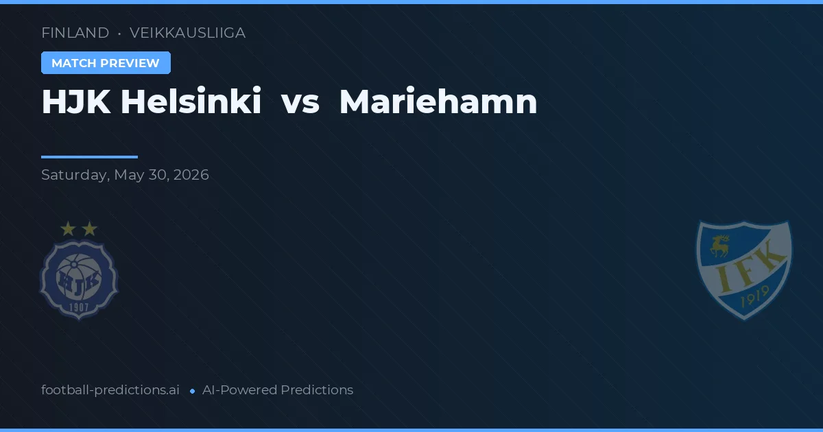 HJK Helsingfors vs Mariehamn — matchtips och förhandstitt
