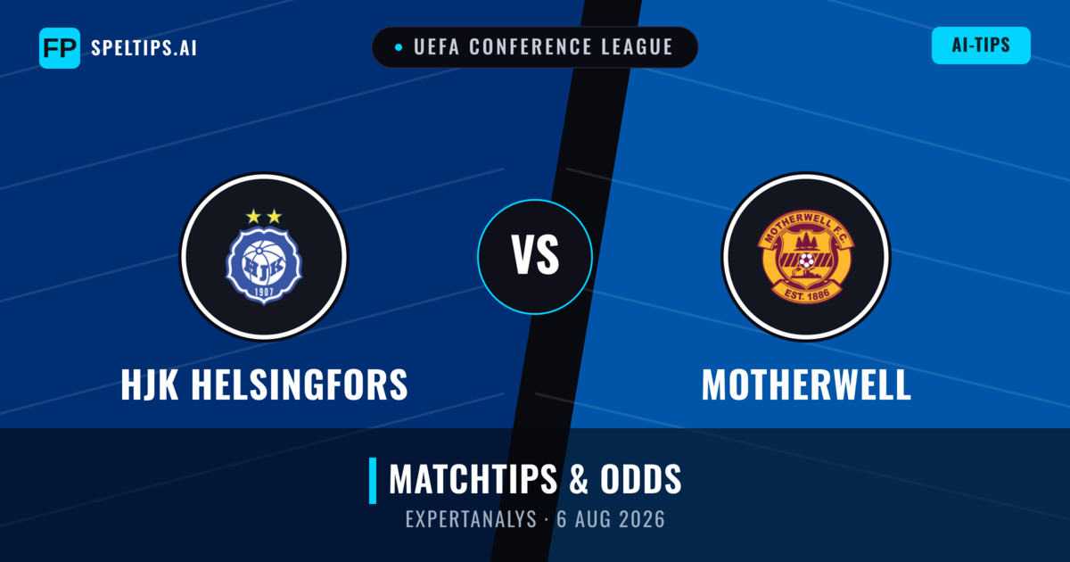 HJK Helsingfors vs Motherwell — matchtips och förhandstitt