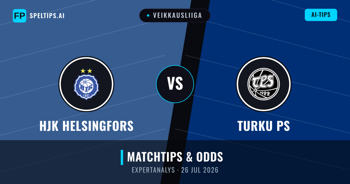 HJK Helsingfors vs Turku PS — matchtips och förhandstitt
