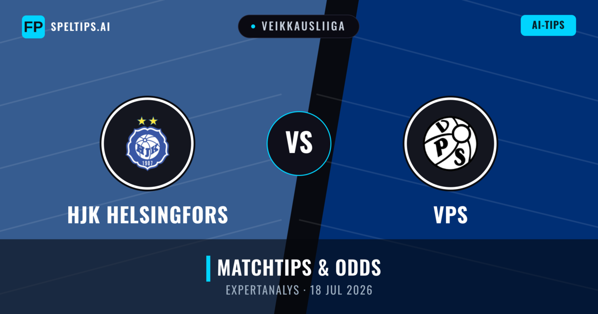 HJK Helsingfors vs VPS — matchtips och förhandstitt