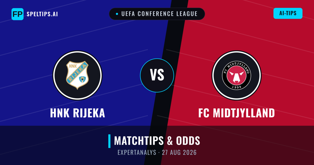 HNK Rijeka vs FC Midtjylland — matchtips och förhandstitt