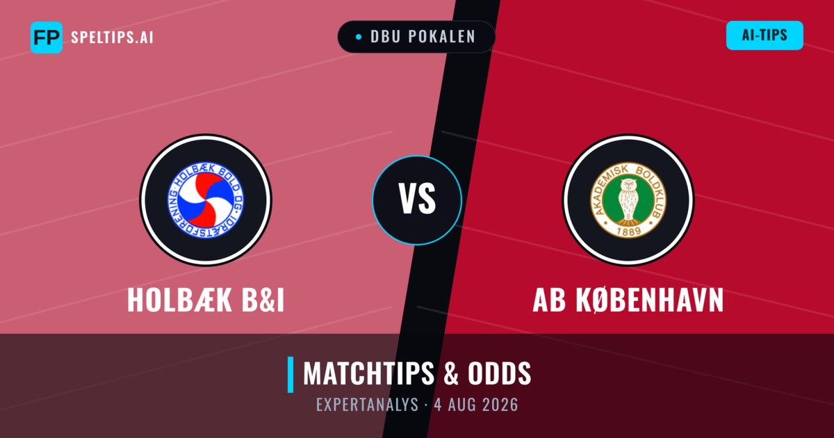 Holbæk B&I vs AB København — matchtips och förhandstitt
